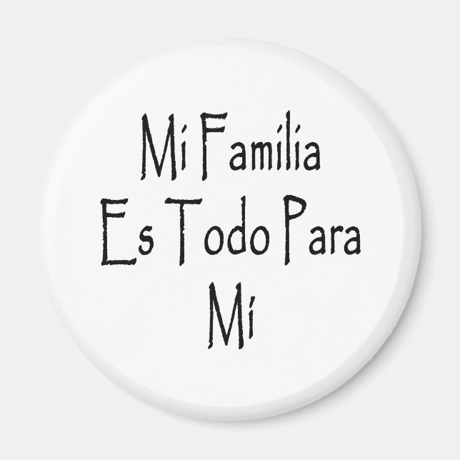 Aimant Mi Familia Es Todo Para Mi (Devant)
