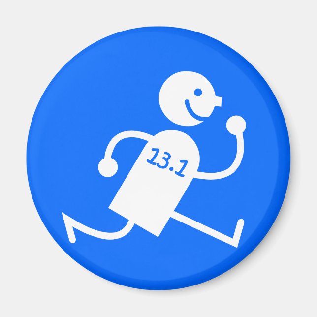 Aimant Mi-marathon drôle (Devant)