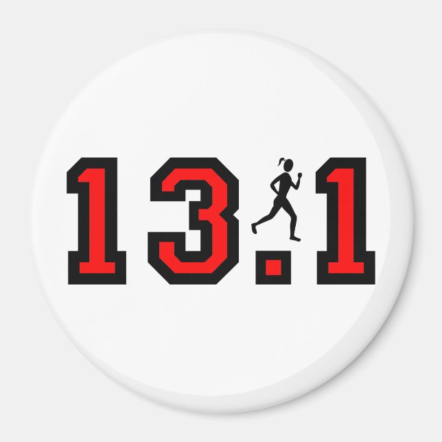 Aimant Mi-marathon féminin (Devant)