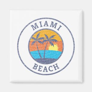 Aimant Miami Beach, Floride Style Classique Démodé