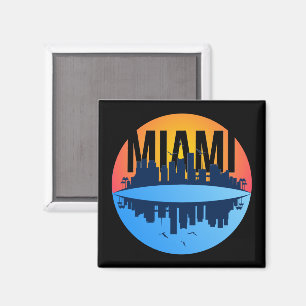 Aimant Miami Florida Cityscape Skyline Photo