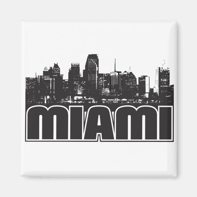 Aimant Miami Skyline (Devant)