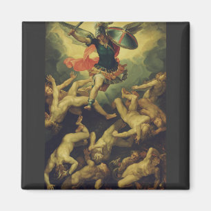 Aimant Michael et les anges déchus par Giuseppe Cesari