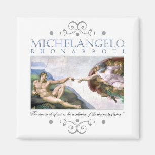 Aimant Michelangelo Création de la peinture de l'homme av