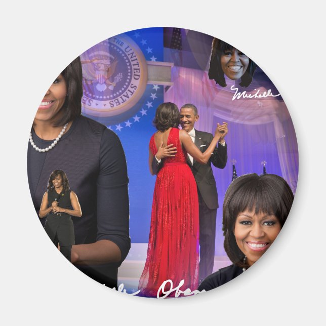 Aimant Michelle Obama (Devant)