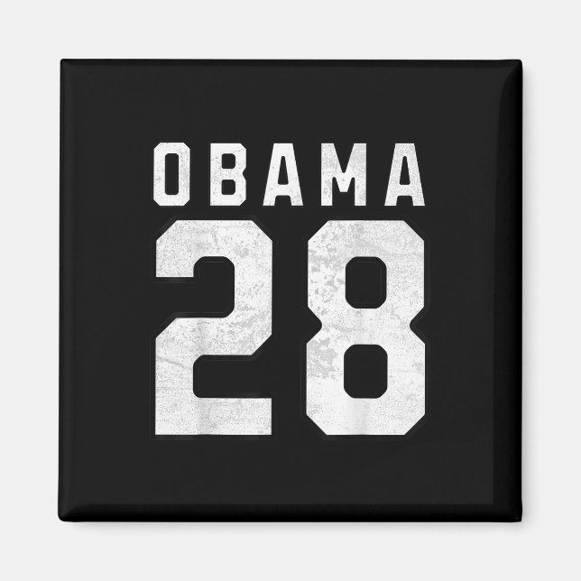 Aimant Michelle Obama 2028 Pour Président Numéro 28 Vinta (Devant)