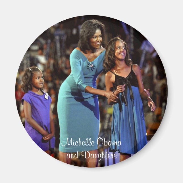 Aimant Michelle Obama et les filles (Devant)