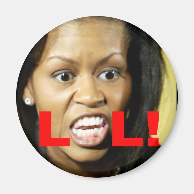 Aimant Michelle Obama LOL (Devant)
