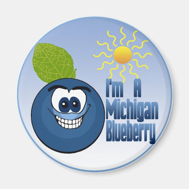 Aimant Michigan Blueberry (Devant)