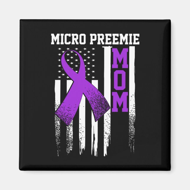 Aimant Micro Preemie Nicu Nouvelle maman Naissance prémat (Devant)