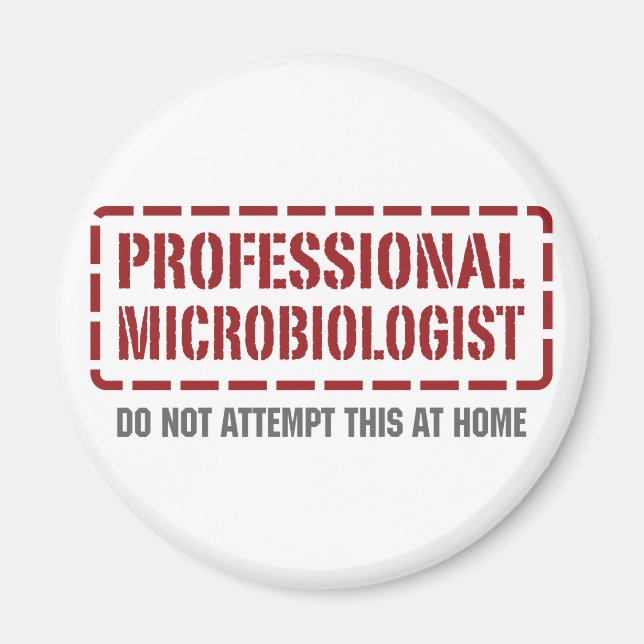 Aimant Microbiologiste professionnel (Devant)