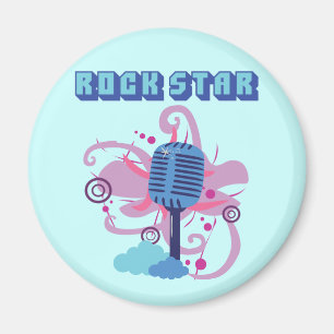 Aimant Microphone de vedette du rock