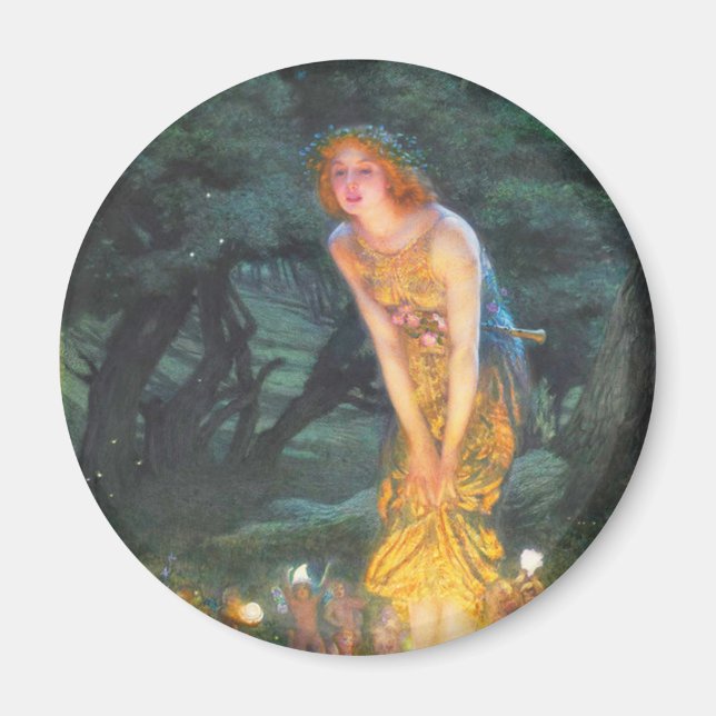 Aimant Midsummer Eve (1908) par Edward Robert Hughes (Devant)