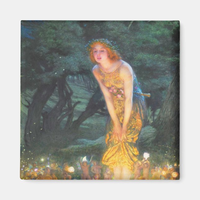 Aimant Midsummer Eve (1908) par Edward Robert Hughes (Devant)
