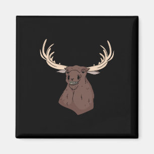 Aimant Midwest Magic Cleaning Stupid Moose Visage drôle H