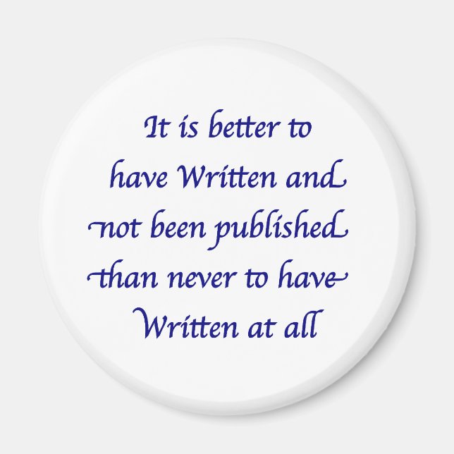 Aimant Mieux vaut avoir écrit (Devant)