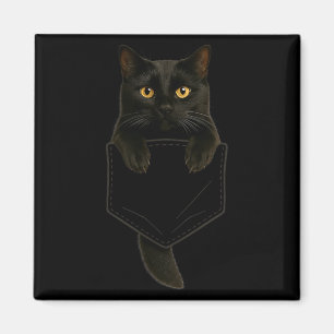 Aimant Mignon Chat Noir Pochette Cadeaux Drôles Maman Cha
