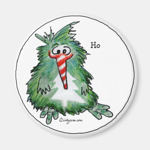 Aimant mignon de bande dessinée de kiwi de Noël