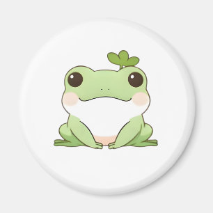 Aimant Mignon Dessin Simple de Grenouille Chibi Kawaii de
