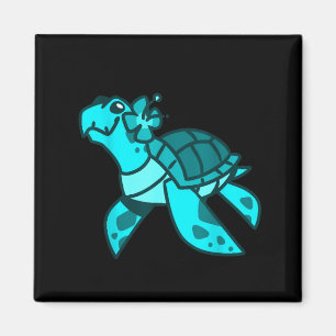 Aimant Mignon doux dessin animé tortue de mer animal de l