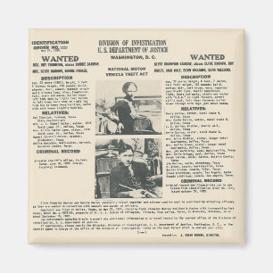 aimant mignon et de clyde fbi d'affiche