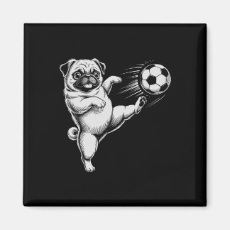 Aimant Mignon Papa Pug de Foot Ll Club de Jeux pour Enfan