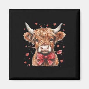 Aimant Mignon par vache avec nœud coquette cœur veau anim