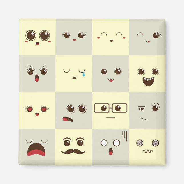 Aimant Mignonne face (Devant)