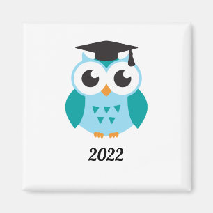 Aimant Mignonne graduation de chouette sage 2022