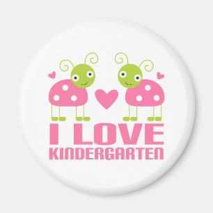 Aimant Mignonne I Love Kindergarten Ladybug Cadeau