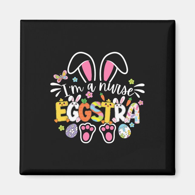 Aimant Mignonne infirmière de Pâques Eggstra équipes médi (Devant)