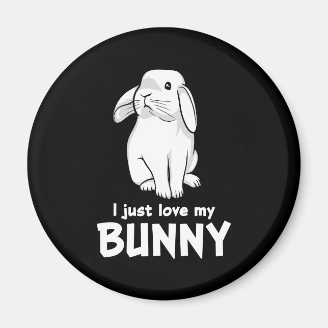 Aimant Mignonne Lapin J'Aime Mon Lapin (Devant)