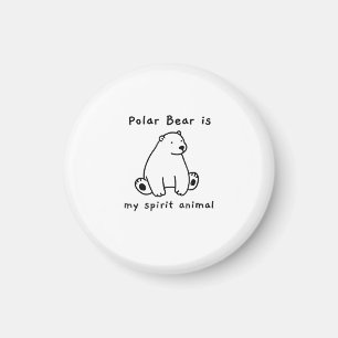 Aimant Mignonne Ours Polaire Est Mon Esprit Ours Animal O
