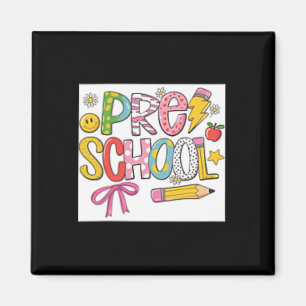 Aimant Mignonne Prépa Retour à l'école Préscolaire Fémini