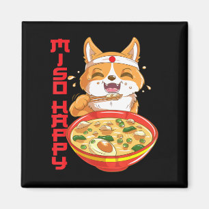 Aimant Mignonne soupe japonaise Shiba Inu Dog Miso