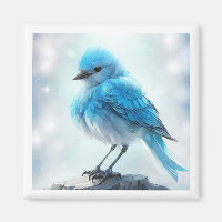 *~* Mignonne Whimsical Détails Oiseau Bleu AP54 Ar