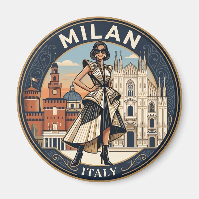 Aimant Milan Italie (Devant)