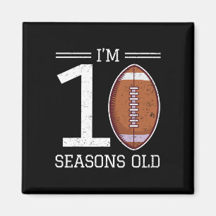 Aimant Milestone 10e anniversaire de football américain g