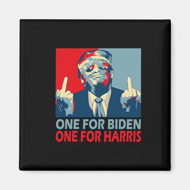 Aimant Milieu Finger Biden Harris Républicain Américain F (Devant)