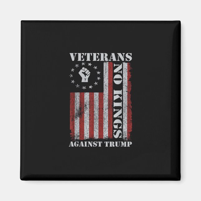 Aimant Military Veterans Protest Flag Patriotic Freedom (Devant)