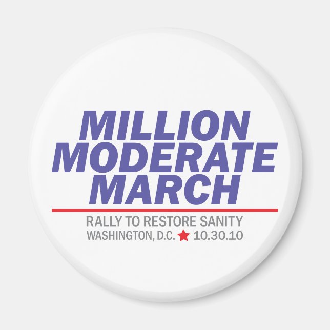 Aimant Million Modérée Mars Pile Bleue (Devant)