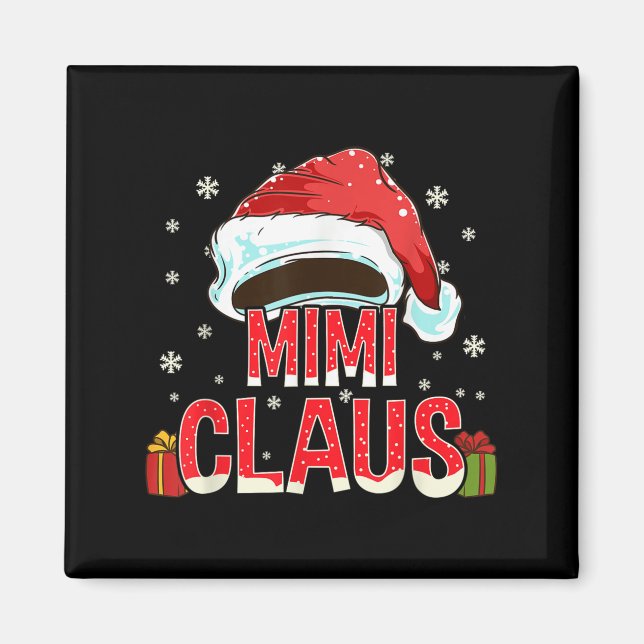 Aimant Mimi Claus Shirt Group Matching Family Christmas  (Devant)