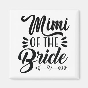 Aimant Mimi De La Mariée Mariée Famille Grand-pa Bac