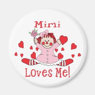 Aimant Mimi je de l'amour poupée de chiffon