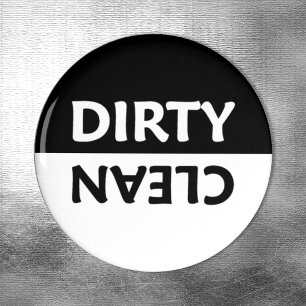 Aimant Miminalist noir et blanc Nettoyage sec