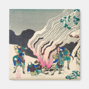 Aimant Minamoto no Muneyuki Ason par Katsushika Hokusai
