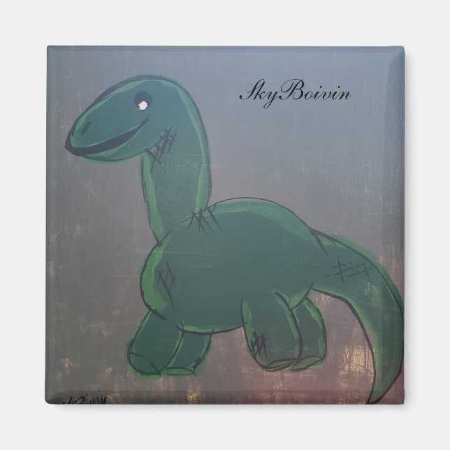 Aimant Mince dinosaure (Devant)