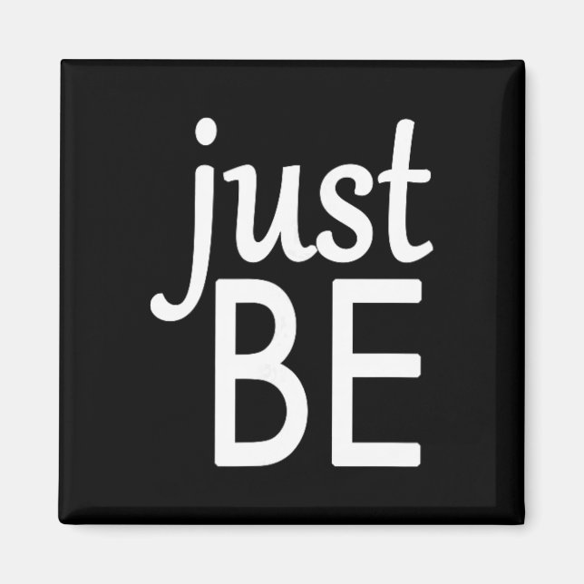 Aimant Mindful And Yoga S - Just Be  (Devant)