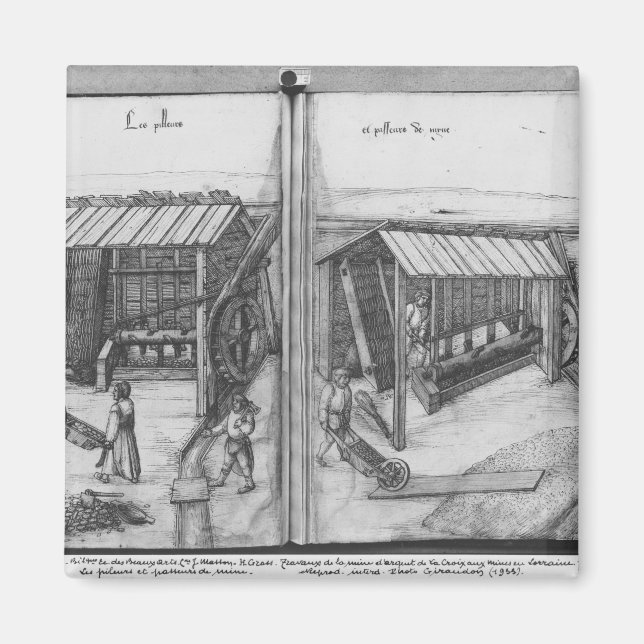 Aimant Mine d'argent de La Croix-aux-Mines, Lorraine (Devant)