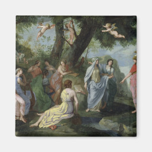 Aimant Minerva avec les Muses